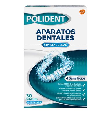 Tableta Polident Ortodoncia 30 Unidades