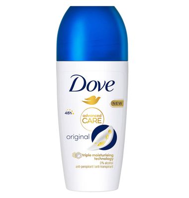 Desodorante original DOVE ADVANCE, roll-on 50 ml