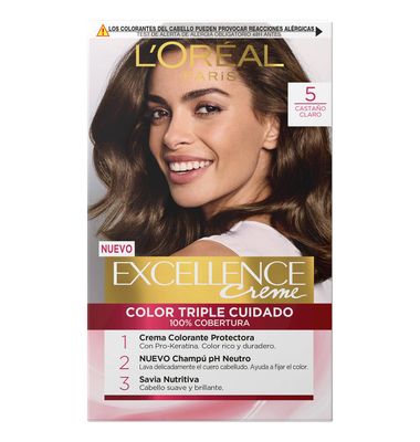 Tinte Excellence L'Oreal Castaño cla.N5 1 Unidad