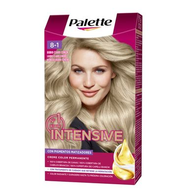 Tinte intensive age color 7.1 rubio ceniza Palette 1 unidad