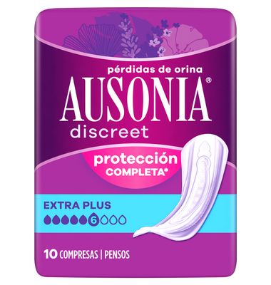 Compresas discreet extra plus 10 unidades