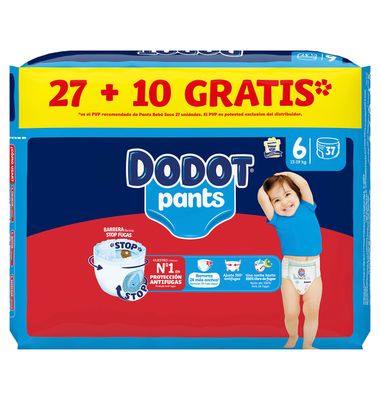Pants Dodot Talla 6 +15Kg 27 Unidades