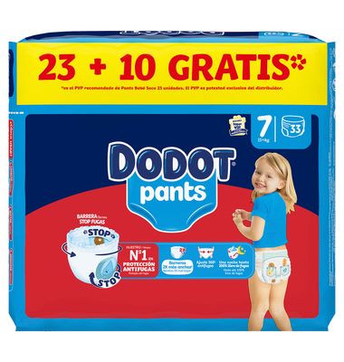 Pants Dodot Talla 7 +17Kg 23 Unidades