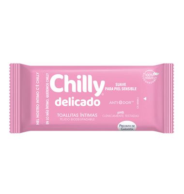 Toallitas higiene íntima delicado CHILLY, paquete 12 uds. 12 unidades