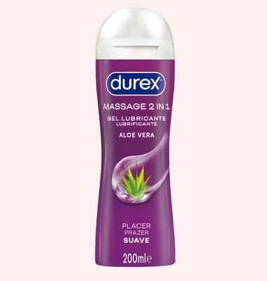 Lubricante Durex Play Massage 2 En 1 Aloe Vera 200 ml