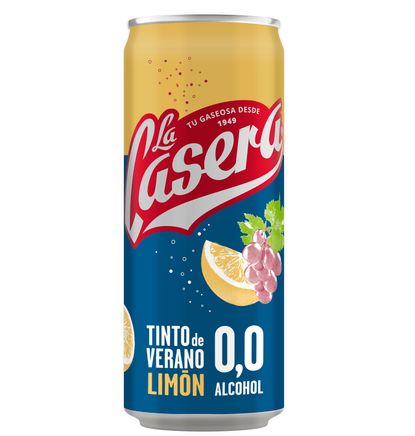 TINTO VERANO LA CASERA LIMON 0.0 LATA 330 ML - SIN MARCA